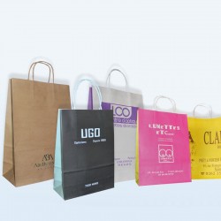 Sac luxe poignées torsadées